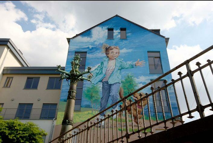 Mural Marlier - Martine - murales del cómic en Bruselas