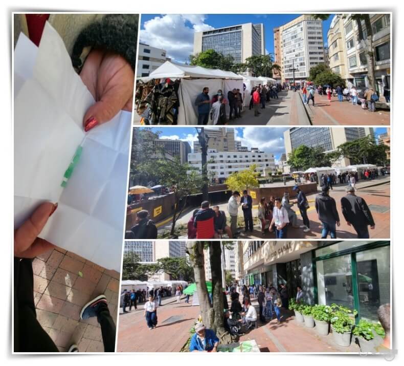 Mercado de la esmeralda en Bogotá