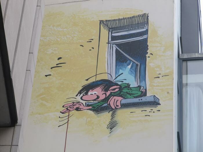 Mural Franquin - Gaston Lagaffe