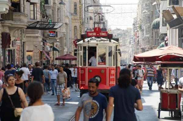 tranvía calle istiklal