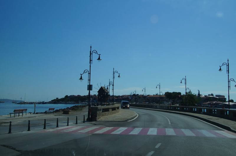 carretera del istmo de Nessebar