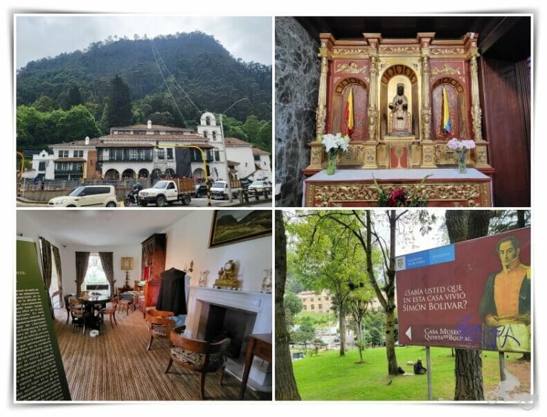 quinta bolivar y subir al cerro de montserrate