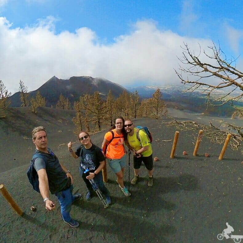mirador del volcán de La Palma cumbre vieja