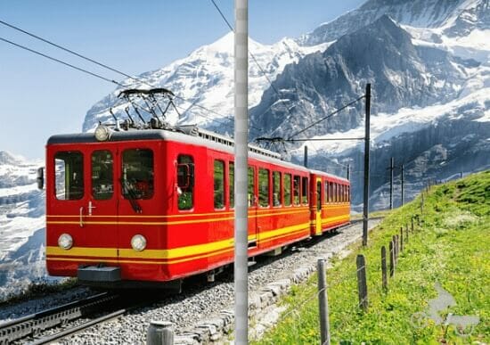 Ferrocarril rojo de Jungfraujoch