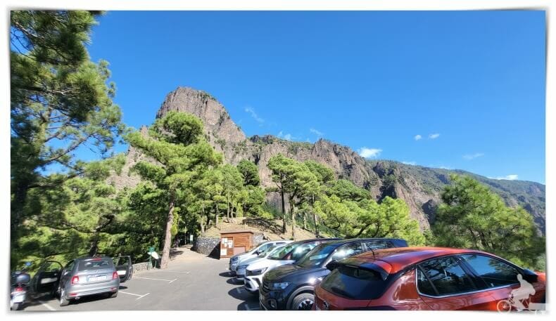 parking mirador de la Cumbrecita en la isla de la Palma