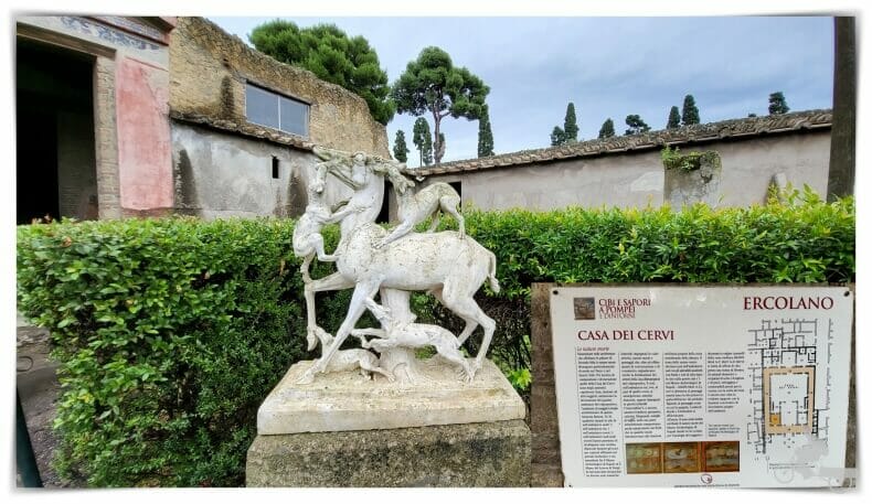 casa dei Cervi ercolani herculano