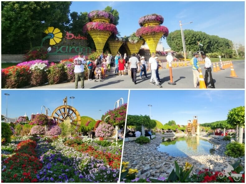 entrada al parque Dubai Miracle garden