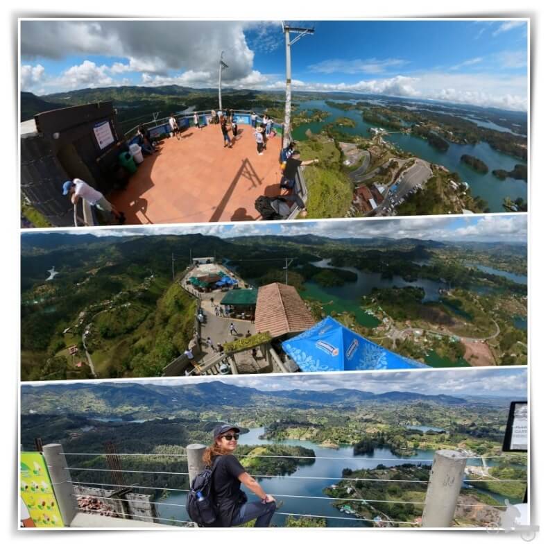 vistas desde la cima del peñón
