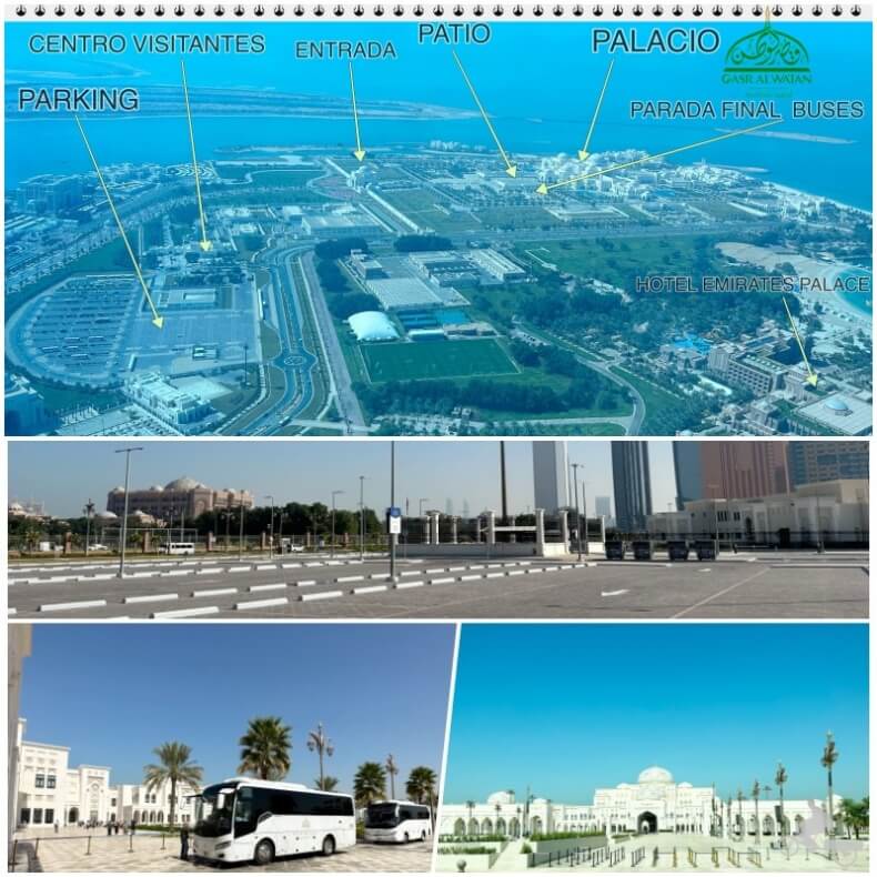 plano del palacio presidencial Qasr Al Watan de Emiratos Árabes Unidos en Abu Dhabi