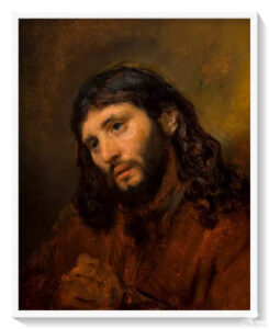 Cabeza de un Joven con Manos Entrelazadas, Estudio de la Figura de Cristo