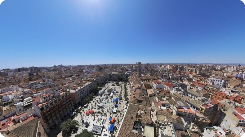 Torre del Miguelete - vistas al sur