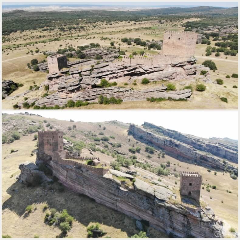 vista aereas castillo de Zafra