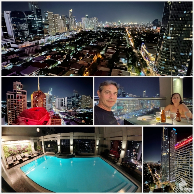 Makati de noche desde terraza