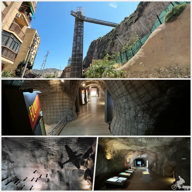 Ascensor panorámico y refugio antiaereo