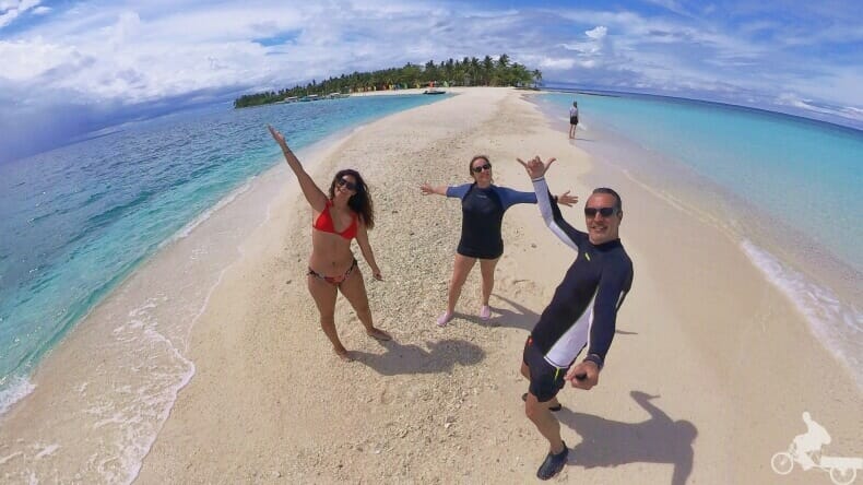 Lengua de arena o sandbank en Kalanggaman