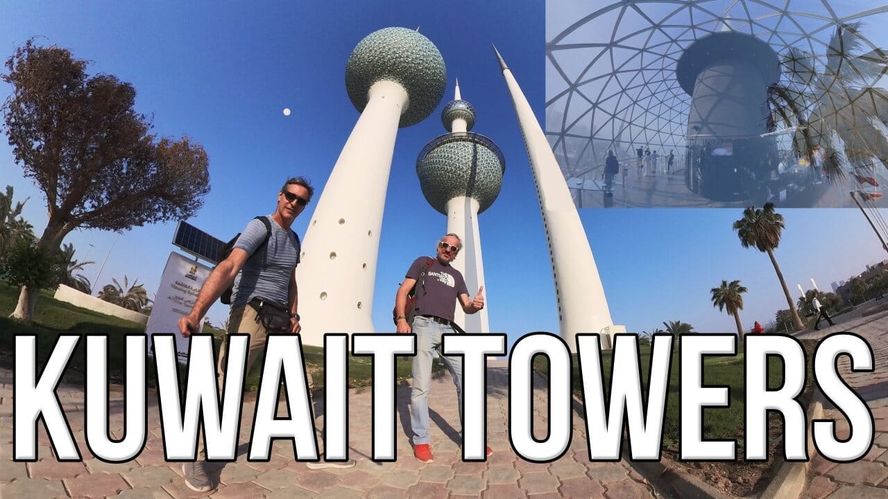 Subir al curioso mirador de las Torres de Kuwait