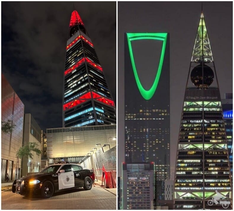 Torre Al Faisaliyah de noche