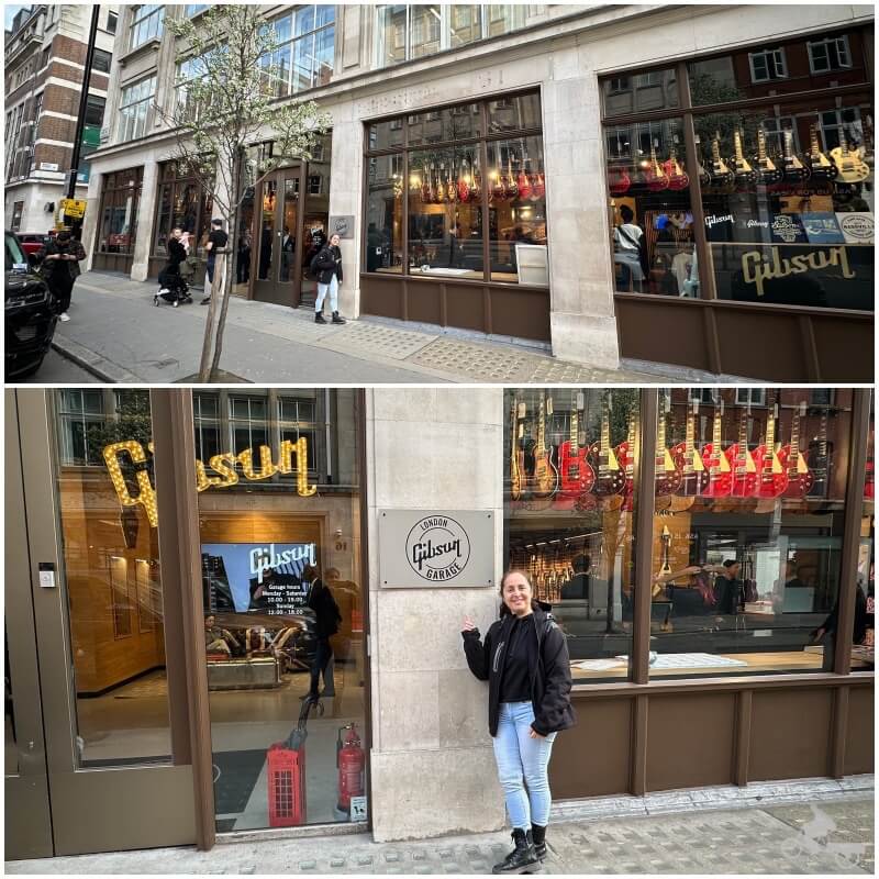 Tienda de Gibson en Londres entrada