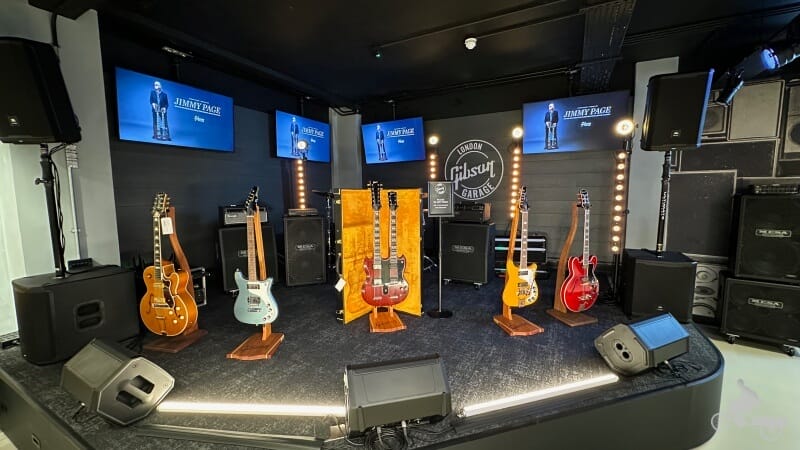 escenario de la tienda Gibson en Londres