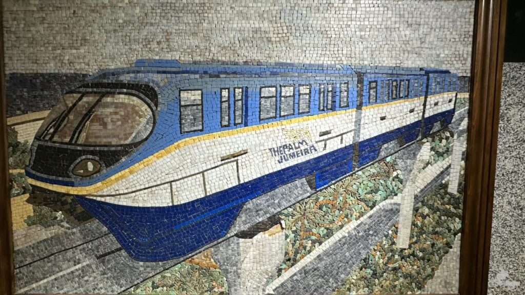 monorrail de Dubai en Palm Jumeirah