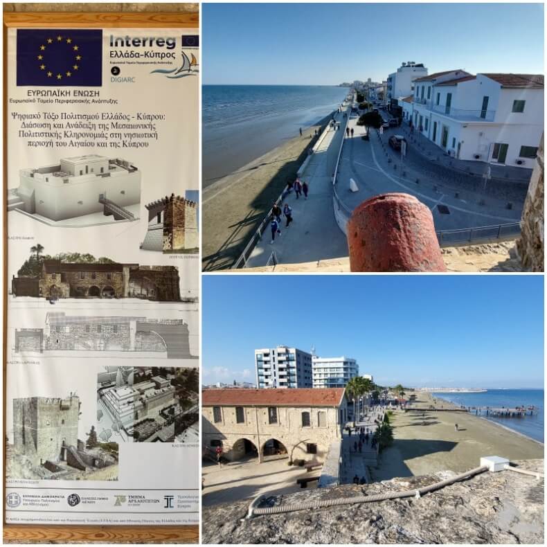 partes del castillo de Larnaca