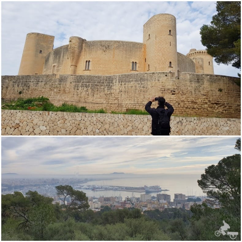 Castillo de Bellver en una escala de crucero