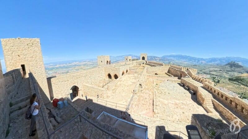 interior del castillo de Santa Catalina de Jaén