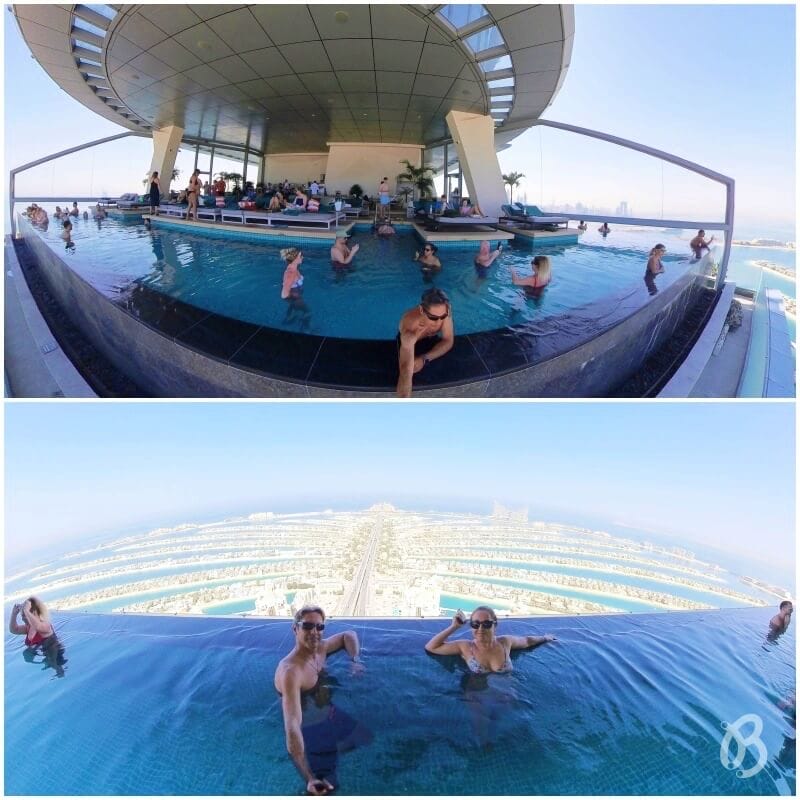 vistas a palm jumeirah desde aura skypool