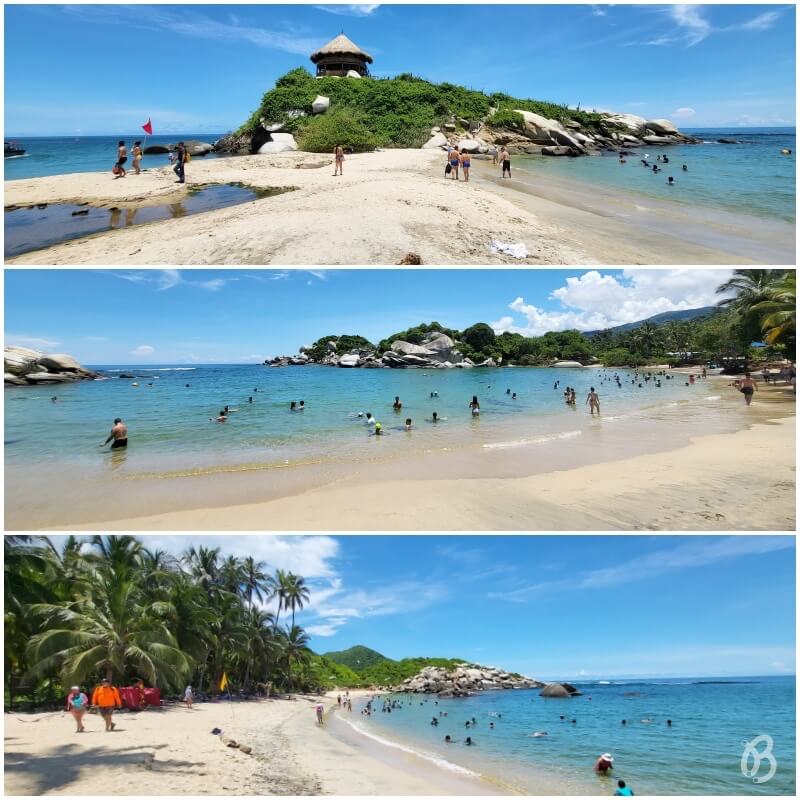Playa, Cabo San Juan del Parque de tairona en Colombia