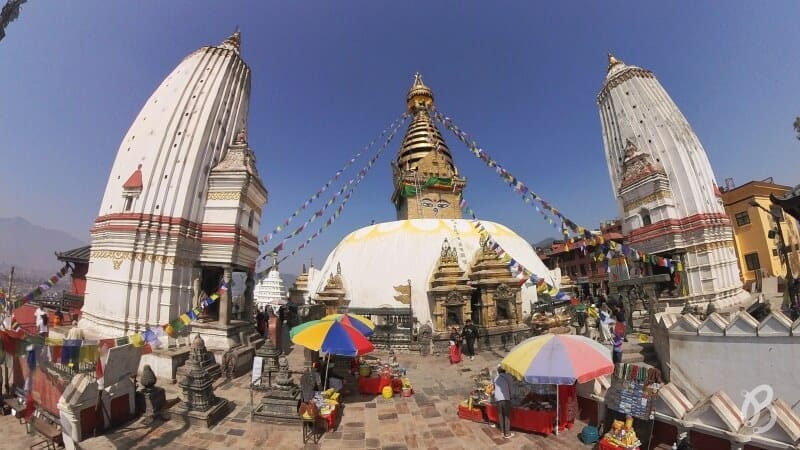 Estupa Swayambhunath templo de los monos de Katmandú