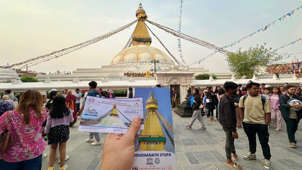Visitar la estupa de Boudhanath en Katmandú