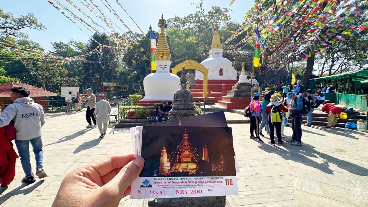 Visitar el templo Swayambhunath en Katmandú