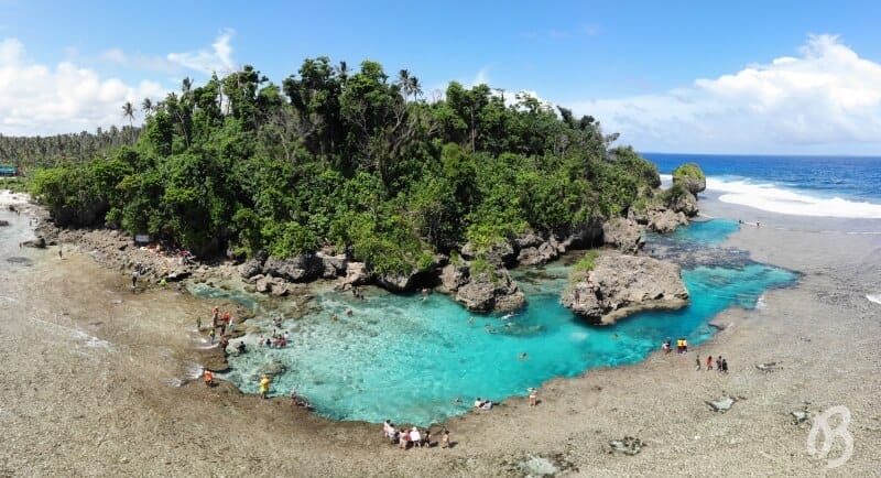 vistas aéreas Magpupungko Rock Pools