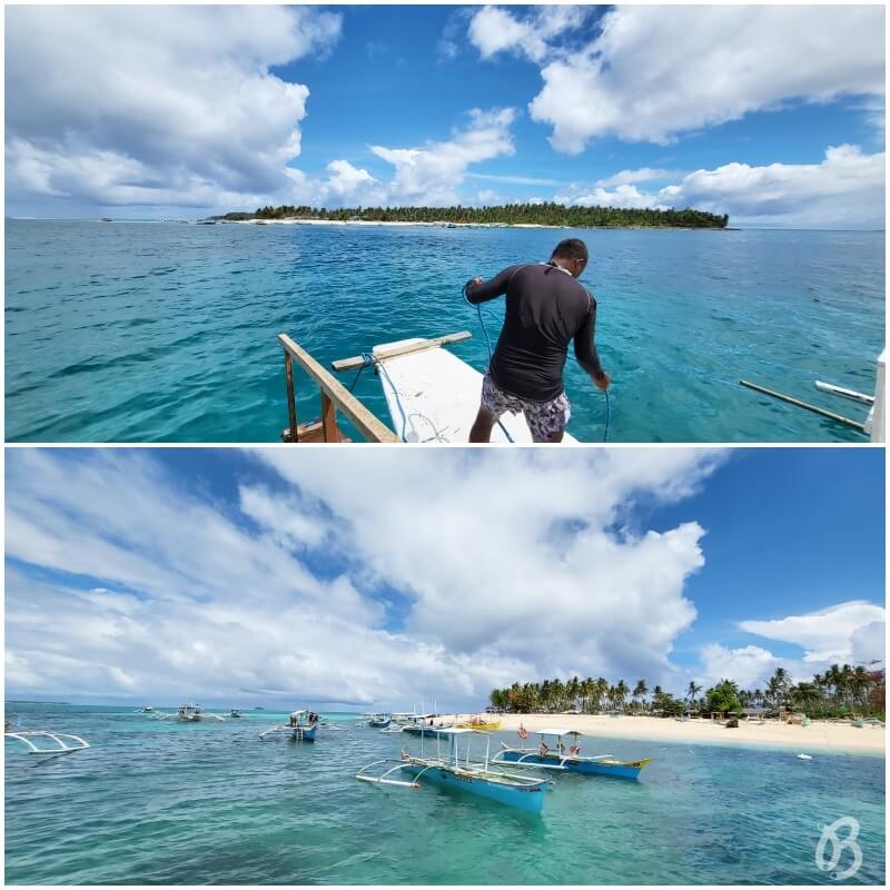 Llegando a Daku island