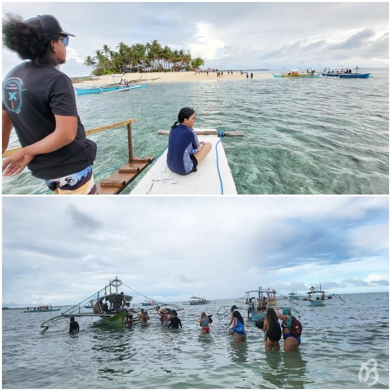 llegando a Guyam island