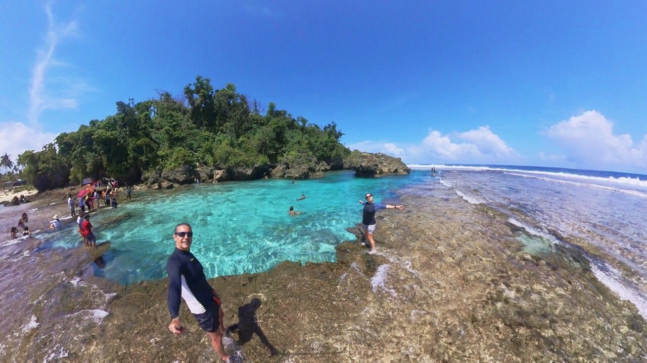 Magpupungko Rock Pools en la isla de Siargao