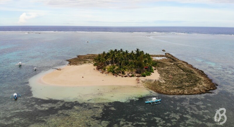 isla Guyam desde el aire