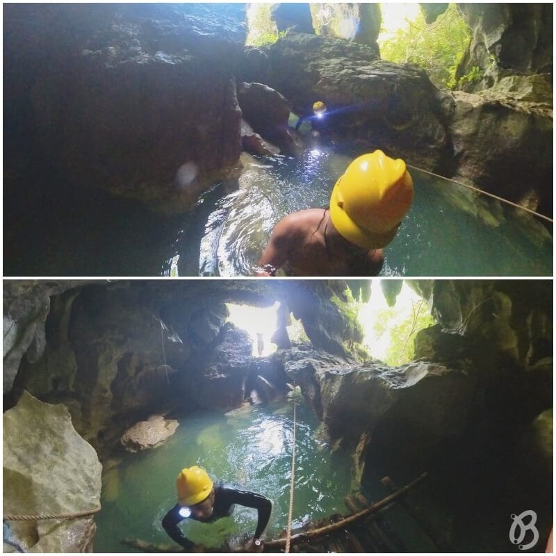 experiencia en las cueva de Tayangban Cave Pool