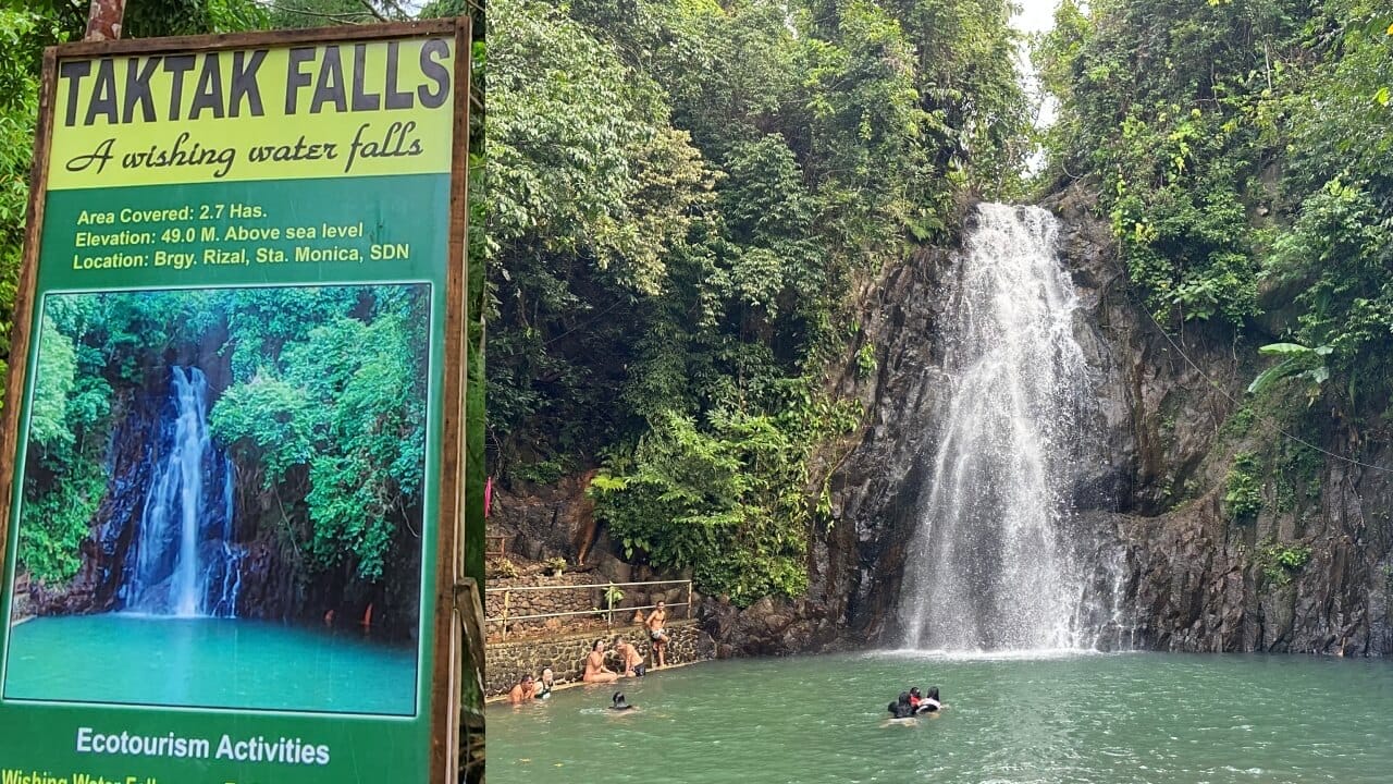 Taktak falls, las únicas cascadas de la isla de Siargao