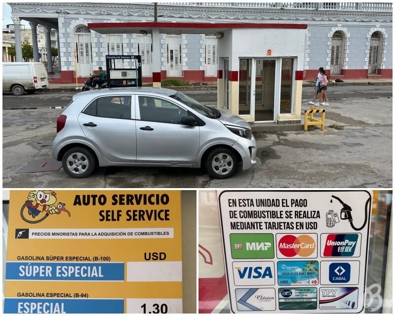 Gasolineras para turistas en Cuba