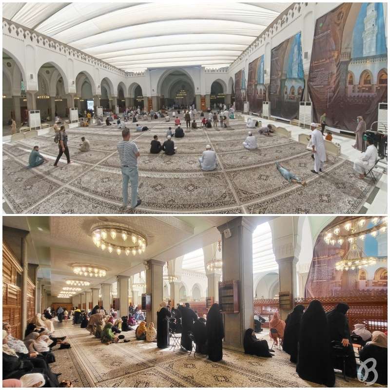 Interior, de la mezquita de Quba zona de rezo
