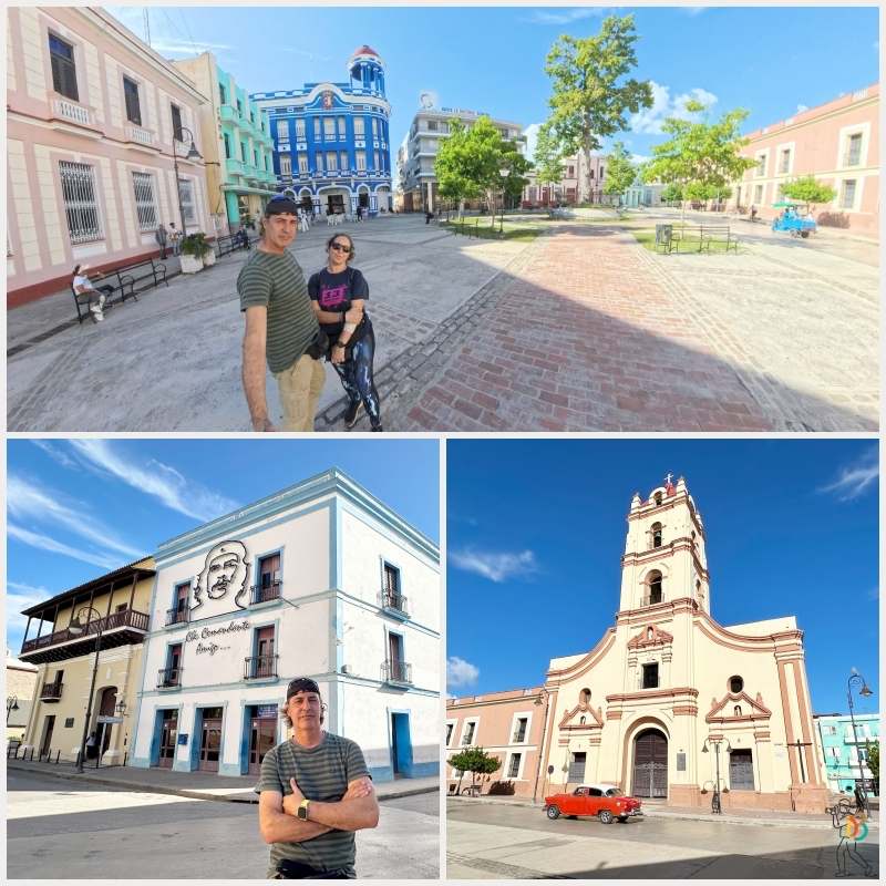 Plaza de los Trabajadores y la imagen del Che Guevara