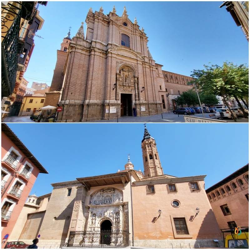 Fachada y lateral Colegiata de Santa María la Mayor