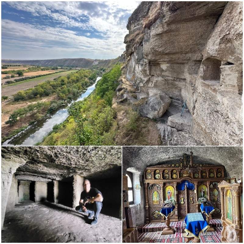 Monasterio de Orheiul Vechi en moldavia