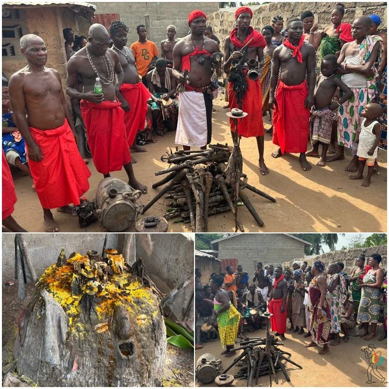 Ceremonia vudú en Grand-Popo