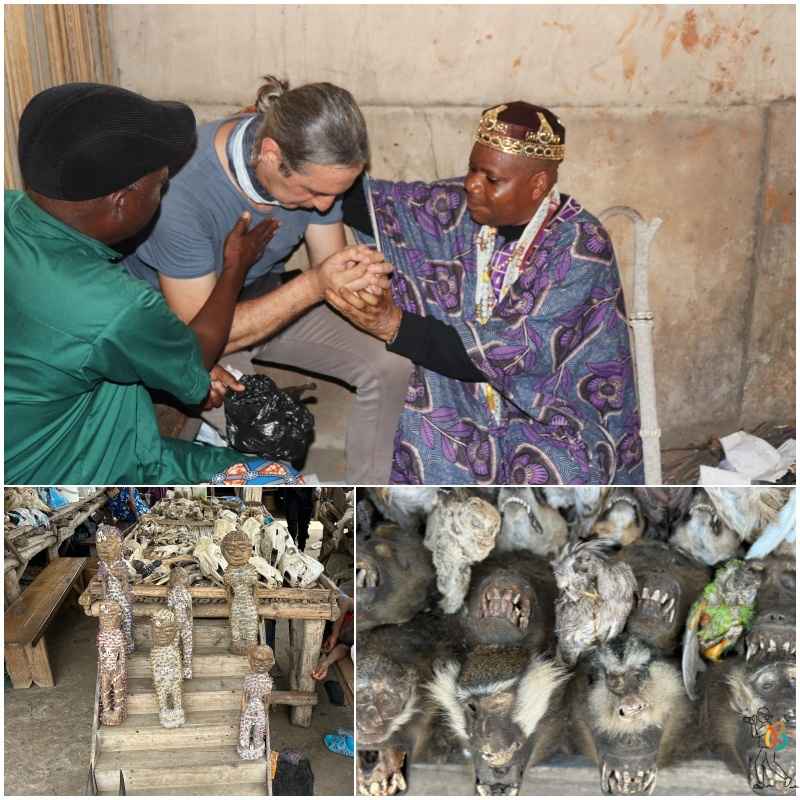 Héctor Navarro Buil de Mi baúl de blogs en el Mercado de los Fetiches Lome en Togo