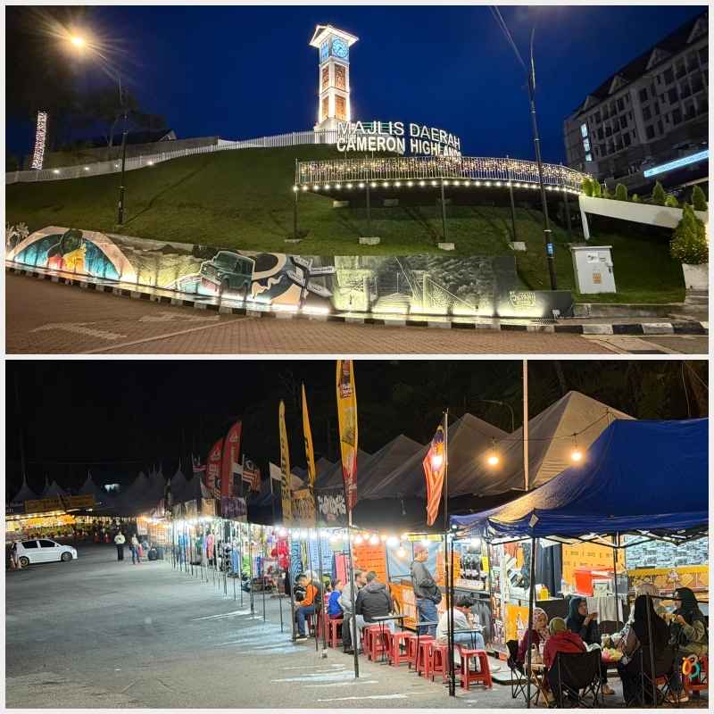 Mercado nocturno de Cameron, Highlands