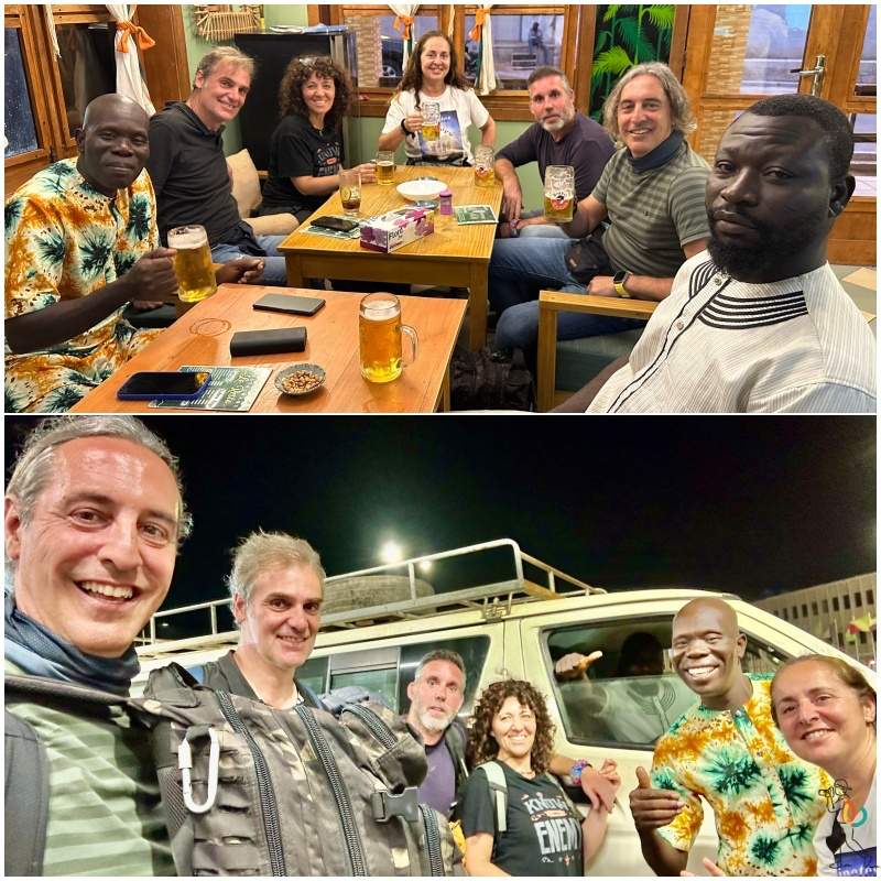 Cena assou guía de Benín con Milviatges y Mi baúl de blogs