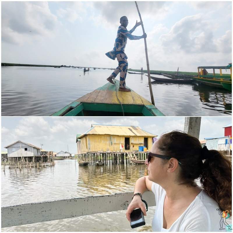 ir en barca hasta los palafitos de Ganvié
