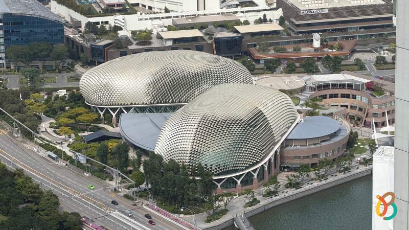 Esplanade y sus edificios con forma de Durian
